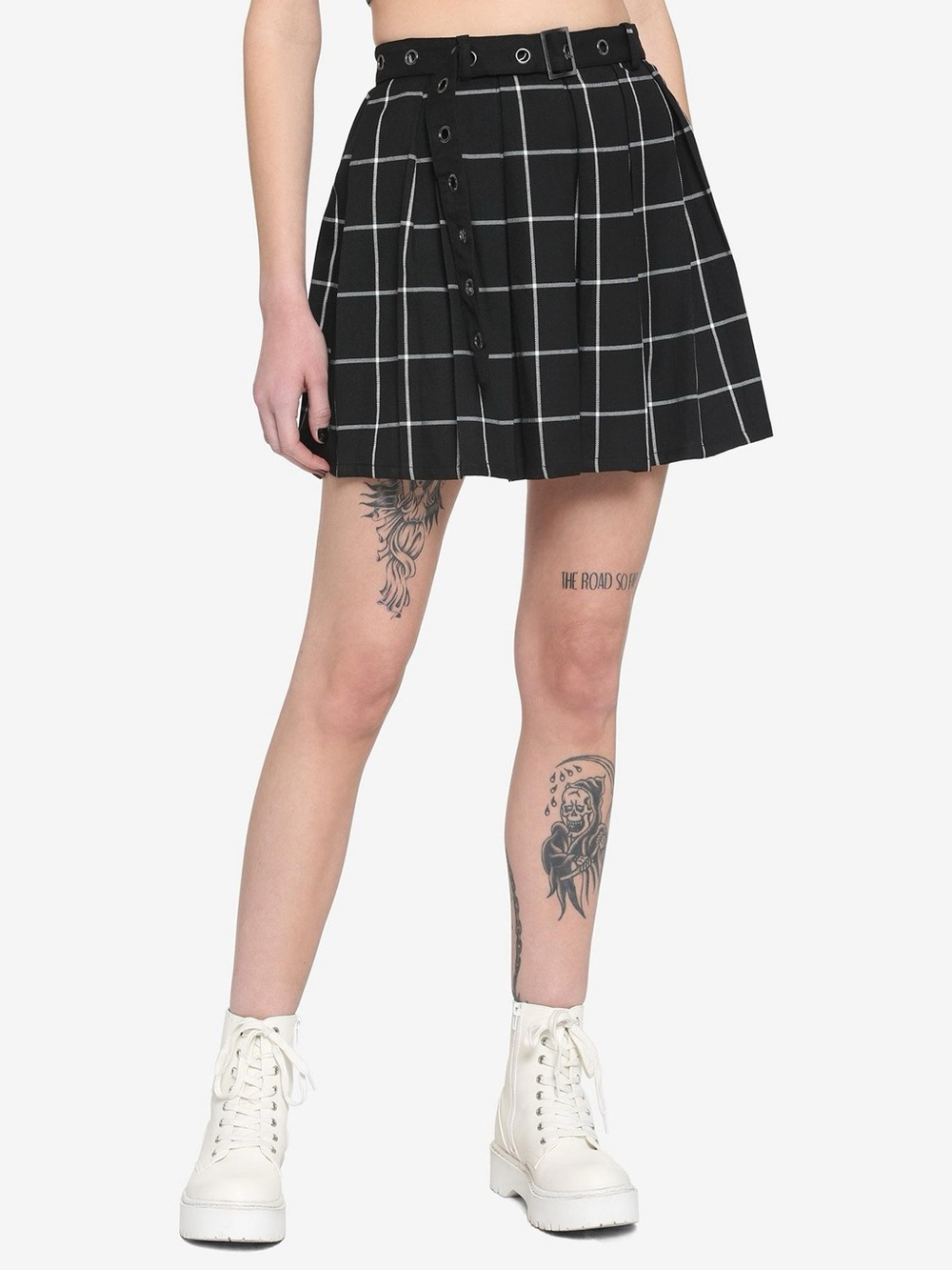 Hot Topic Black Pleated Mini Skirt